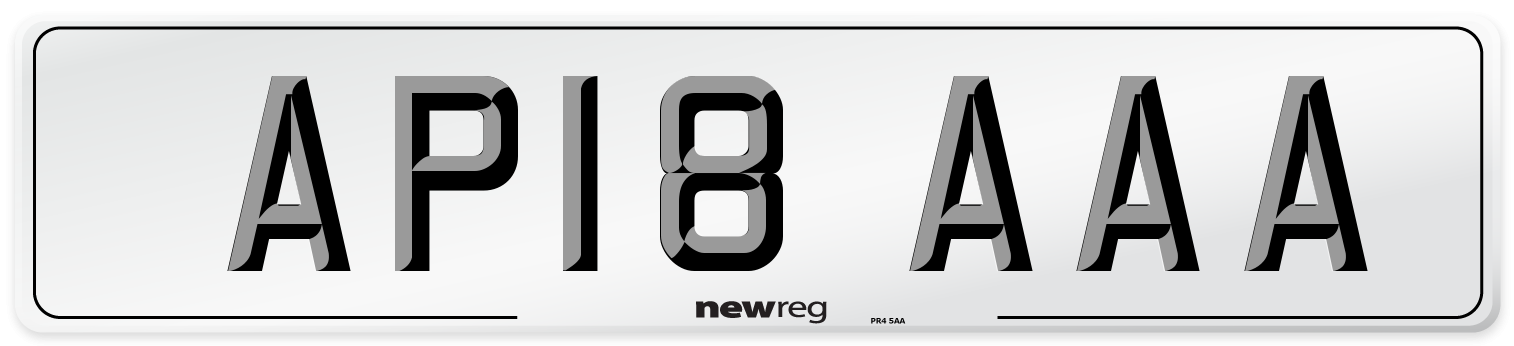 AP18 AAA Number Plate from New Reg